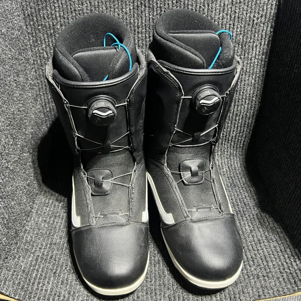 Vans Encore Snowboard Boots Mens 13 Black BOA Lacing UltraCush Winter Sport